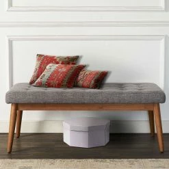 Discount 🔔 Crosley Brands Landon Upholstered Bench 🔥