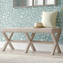 Best reviews of 🤩 Accentrics Home Beige Upholstered 'X' Base Bed Bench 🥰 -furniture Shop unnamed file 1024