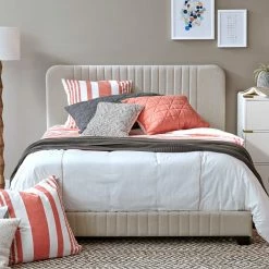 Cheapest 🥰 Accentrics Home Mid Century Channeled Full Upholstered Bed 👍