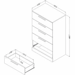 Outlet 🎁 South Shore Step One Essential 5 Drawer Chest 🔔 -furniture Shop unnamed file 1075