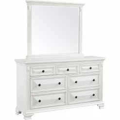 New ✔️ Elements Calloway White Mirror 😀 -furniture Shop unnamed file 1135