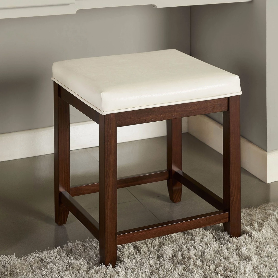 Budget 🛒 Crosley Brands Crosley Vista Vanity Stool 🥰 4 Budget 🛒 Crosley Brands Crosley Vista Vanity Stool 🥰 - Image 2
