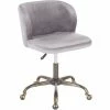 Outlet 😀 LumiSource Fran Task Chair In Velvet Upholstery 👍 -furniture Shop unnamed file 1170