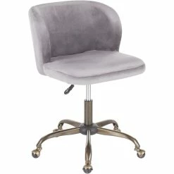furniture Shop 10 Outlet ๐ LumiSource Fran Task Chair In Velvet Upholstery ๐
