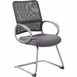 Discount 💯 Presidential Seating Boss Mesh Back Guest Chair With Pewter Finish 🔥 -furniture Shop unnamed file 1268