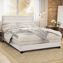 Best deal 🤩 Accentrics Home One Box Slat Bed ⭐ -furniture Shop unnamed file 128