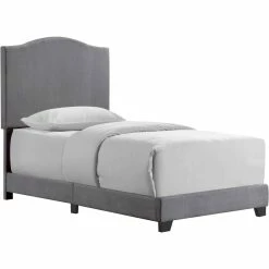 Deals 🤩 Accentrics Home All In One Modified Camel Back Upholstered Bed 👍 -furniture Shop unnamed file 134