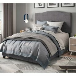 Deals 🤩 Accentrics Home All In One Modified Camel Back Upholstered Bed 👍 -furniture Shop unnamed file 135