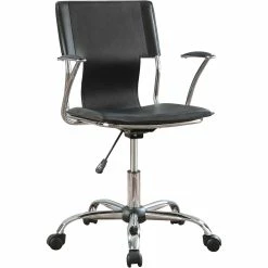 Brand new 😀 Coaster Contemporary Black Sleek Modern Office Chair 😀