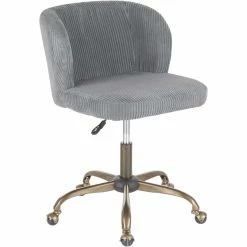 Buy 👍 LumiSource Fran Task Chair In Corduroy Fabric 🔔 -furniture Shop unnamed file 1370