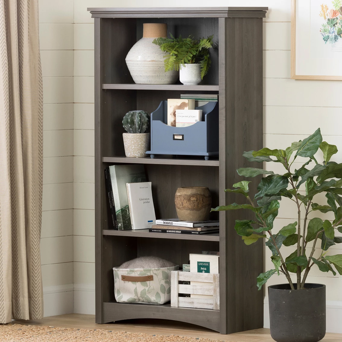 Outlet ๐งจ South Shore Gascony 4 Shelf Bookcase ๐ 5 Outlet ๐งจ South Shore Gascony 4 Shelf Bookcase ๐ - Image 3
