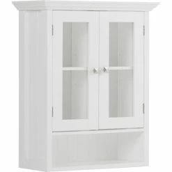 Best deal ⭐ Simpli Home Acadian Double Door Wall Cabinet 🤩