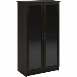 Top 10 😉 Altra Ameriwood Home Quinton Point Bookcase With Glass Doors Espresso 😀
