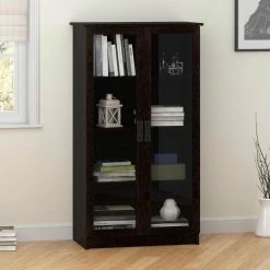 Top 10 😉 Altra Ameriwood Home Quinton Point Bookcase With Glass Doors Espresso 😀 -furniture Shop unnamed file 1704