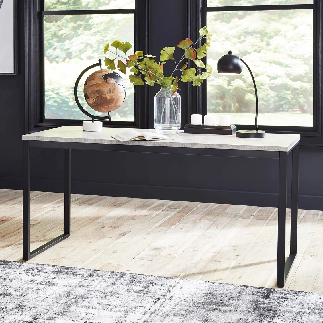 Outlet ⌛ Signature Design By Ashley Lazabon 63 In. Home Office Desk 😉 5 Outlet ⌛ Signature Design By Ashley Lazabon 63 In. Home Office Desk 😉 - Image 3