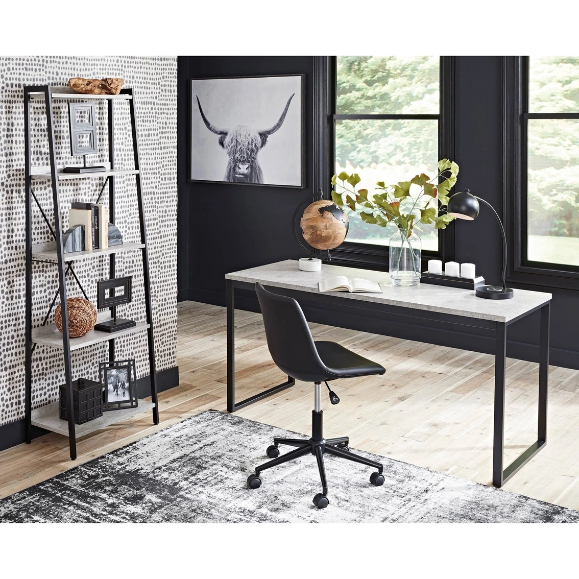 Outlet ⌛ Signature Design By Ashley Lazabon 63 In. Home Office Desk 😉 6 Outlet ⌛ Signature Design By Ashley Lazabon 63 In. Home Office Desk 😉 - Image 4