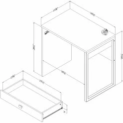 Deals 👏 South Shore Interface Desk With Drawer 👏 -furniture Shop unnamed file 1750
