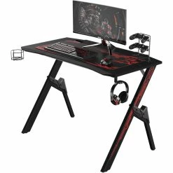 Promo 😍 Exchange 55 In. Ergonomic Home Office PC Gaming Desk 😀