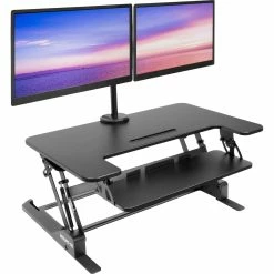 New ✨ Mount-It! Sit Stand Desk Converter With Dual Monitor Mount ❤️ -furniture Shop unnamed file 1813
