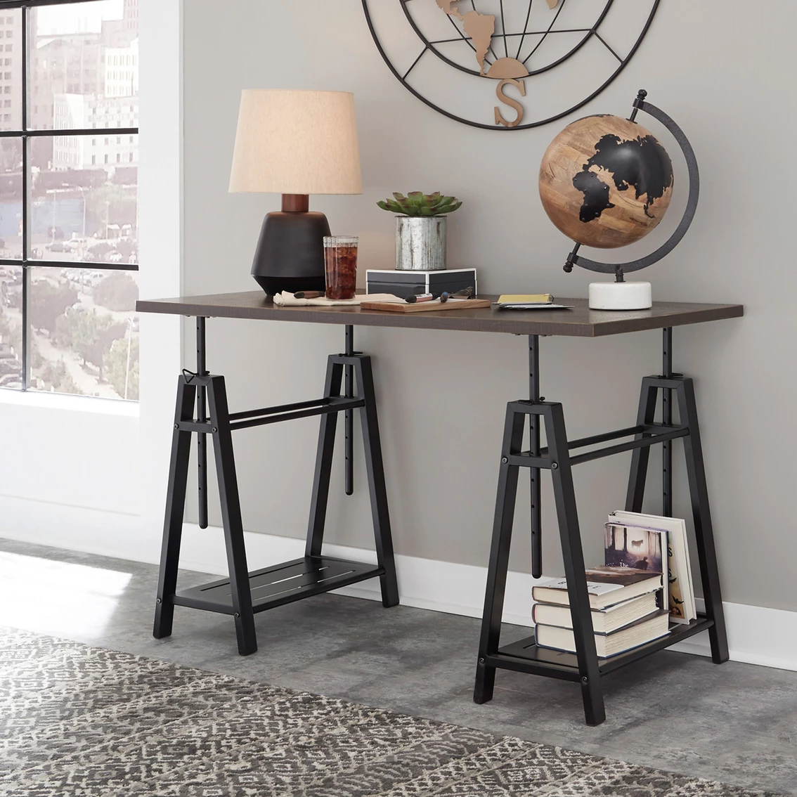 Budget 🤩 Signature Design By Ashley Irene Adjustable Height Desk 😉 6 Budget 🤩 Signature Design By Ashley Irene Adjustable Height Desk 😉 - Image 4