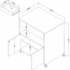 Best deal 🌟 South Shore Axess Printer Cart On Wheels 🌟 -furniture Shop unnamed file 2001