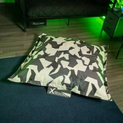 Best Pirce 🥰 X Rocker XL Gaming Floor Mat Bean Bag, Gray And Camo ✔️ -furniture Shop unnamed file 2059