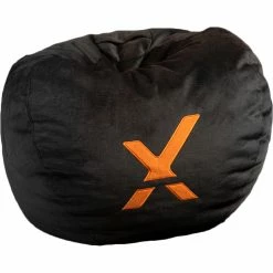 Budget ✨ X Rocker Oversized Gaming Bean Bag, Black And Orange 💯
