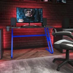 Deals ⭐ Flash Furniture Gaming Ergonomic Desk With Cup Holder And Headphone Hook 😍 -furniture Shop unnamed file 2067