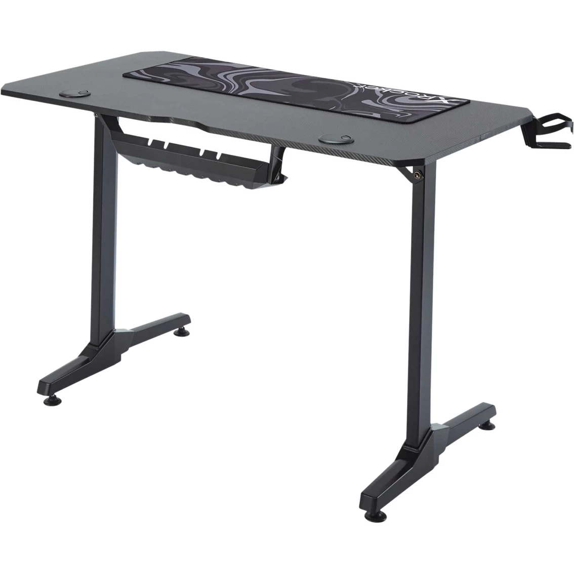 Hot Sale ⭐ X Rocker Panther Gaming Desk With XL Mousepad And Game Holder, Gray 🔔 3 Hot Sale ⭐ X Rocker Panther Gaming Desk With XL Mousepad And Game Holder, Gray 🔔 - Image 2