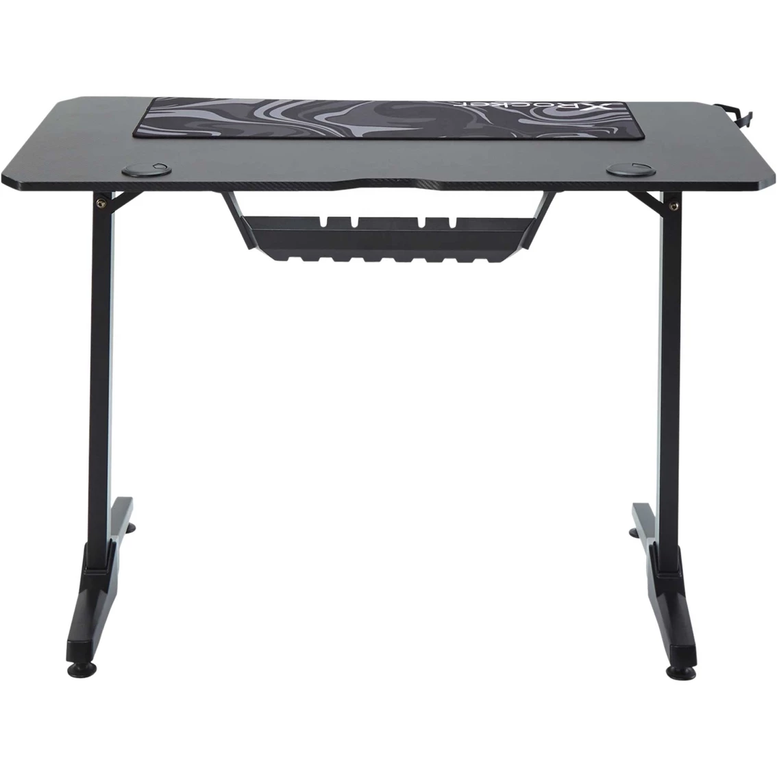Hot Sale ⭐ X Rocker Panther Gaming Desk With XL Mousepad And Game Holder, Gray 🔔 4 Hot Sale ⭐ X Rocker Panther Gaming Desk With XL Mousepad And Game Holder, Gray 🔔 - Image 3