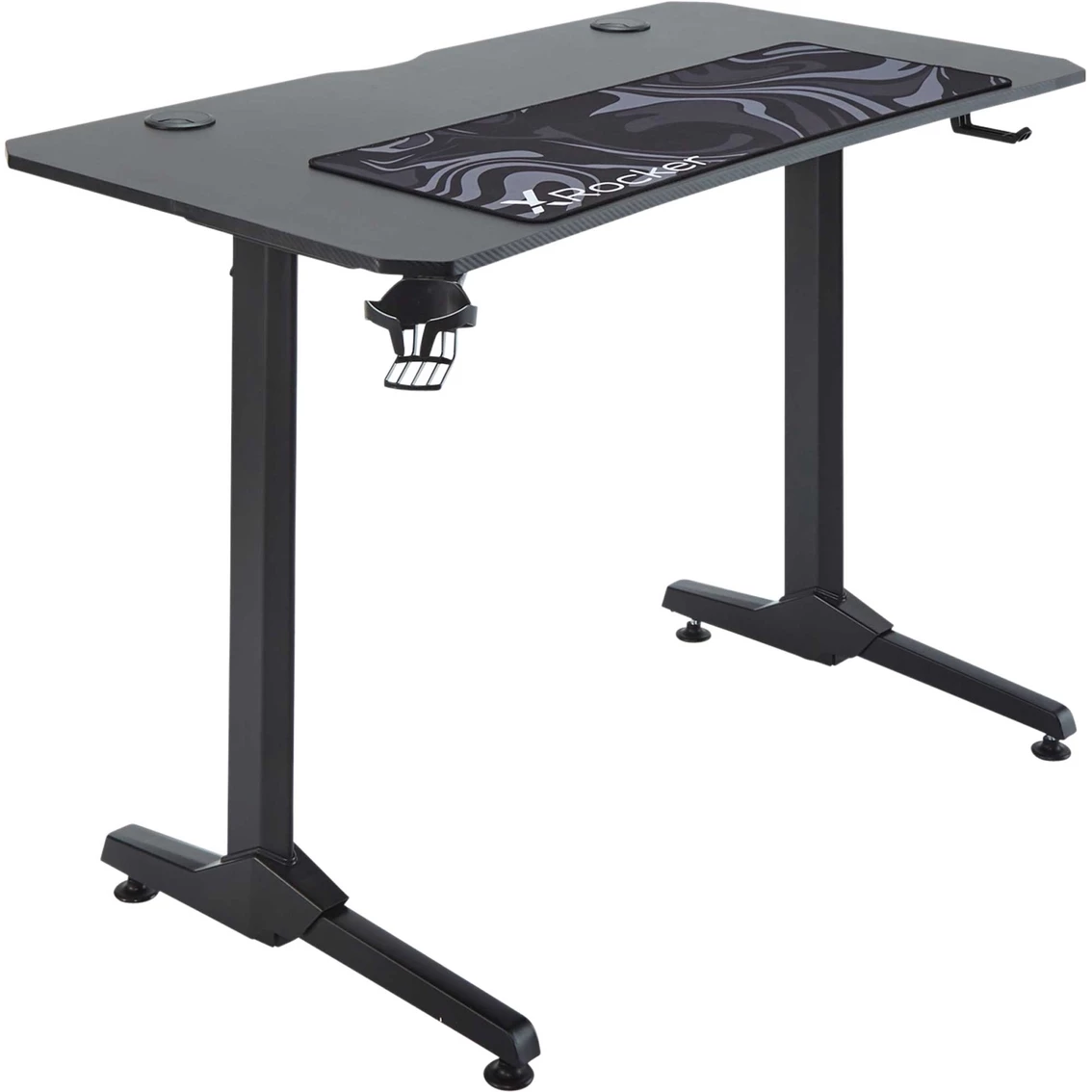 Hot Sale ⭐ X Rocker Panther Gaming Desk With XL Mousepad And Game Holder, Gray 🔔 5 Hot Sale ⭐ X Rocker Panther Gaming Desk With XL Mousepad And Game Holder, Gray 🔔 - Image 4