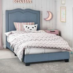 Flash Sale 🔥 Accentrics Home Nail Head Trim Bed ✨ -furniture Shop unnamed file 26