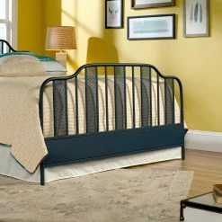 Buy 🔔 Sauder Viabella Queen Footboard Navy Blue ✔️