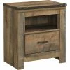 Best Sale 😉 Ashley Trinell 1 Drawer Nightstand 💯 -furniture Shop unnamed file 263