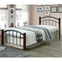 Best Sale ⌛ Hodedah Twin Metal Bed 👍