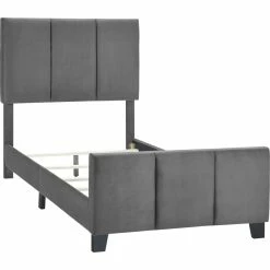 Cheapest 🎉 Accentrics Home Modern Channel Bed In Flannel 🎁 -furniture Shop unnamed file 451