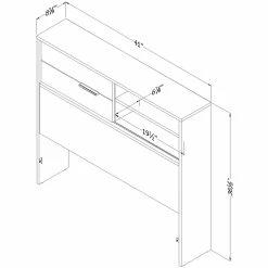 Discount 🎁 South Shore Fynn Twin Headboard With Storage 🔔 -furniture Shop unnamed file 477