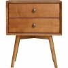 Deals 👏 Walker Edison Mid Century Two Drawer Solid Wood Nightstand 🌟 -furniture Shop unnamed file 521