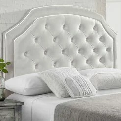 Discount 🎉 Accentrics Home Welt Trim Diamond Tufted Adjustable Headboard ⭐