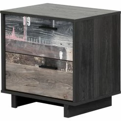 Best reviews of 🔔 South Shore Fynn 2 Drawer Nightstand 🎁