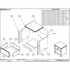 Top 10 🥰 South Shore Ulysses 1 Drawer Nightstand 🎉 -furniture Shop unnamed file 588
