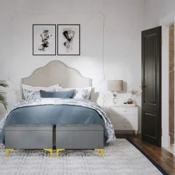 Promo ❤️ Accentrics Home York Style Upholstered Headboard 🥰 -furniture Shop unnamed file 70