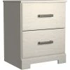 Budget 🔥 Signature Design By Ashley Stelsie 2 Drawer Nightstand 🎁