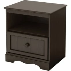 Promo ๐งจ South Shore Savannah 1 Drawer Nightstand End Table With Storage ๐คฉ