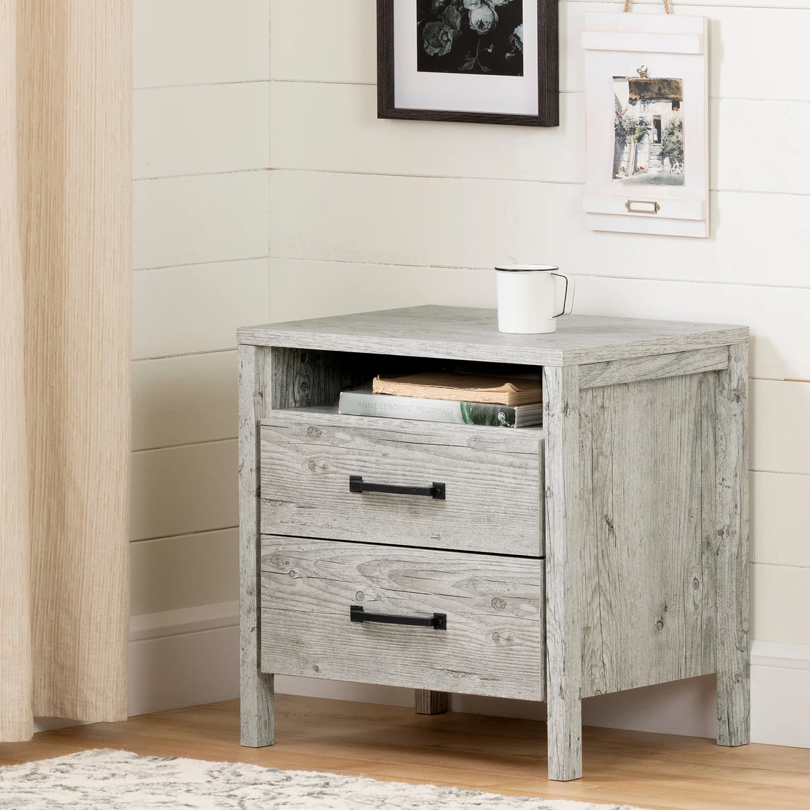 Cheapest 👏 South Shore Gravity 2 Drawer Nightstand ✔️ 4 Cheapest 👏 South Shore Gravity 2 Drawer Nightstand ✔️ - Image 2