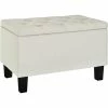 New 🌟 Accentrics Home 29 In. Hinged Top Storage Bench With Diamond Tufted Seat ❤️ -furniture Shop unnamed file 924