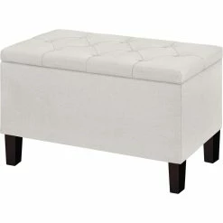 New 🌟 Accentrics Home 29 In. Hinged Top Storage Bench With Diamond Tufted Seat ❤️ -furniture Shop unnamed file 926