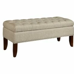 Budget ⭐ Accentrics Home Hinged Top Button Tufted Storage Bed Bench ❤️