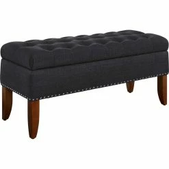 Budget ⭐ Accentrics Home Hinged Top Button Tufted Storage Bed Bench ❤️ -furniture Shop unnamed file 930
