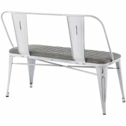 Flash Sale 👏 LumiSource Oregon Upholstered Bench 🎉 -furniture Shop unnamed file 935